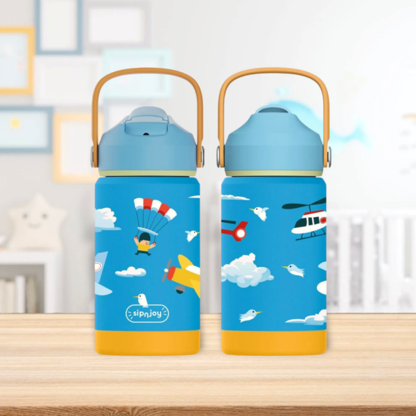 FlipSip Çocuk Su Termosu - Fly Pal, 360 ml