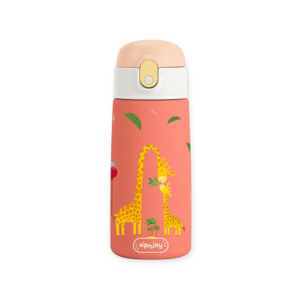 SipSquad Çocuk Su Termosu - Giggle Giraffe, 480 ml