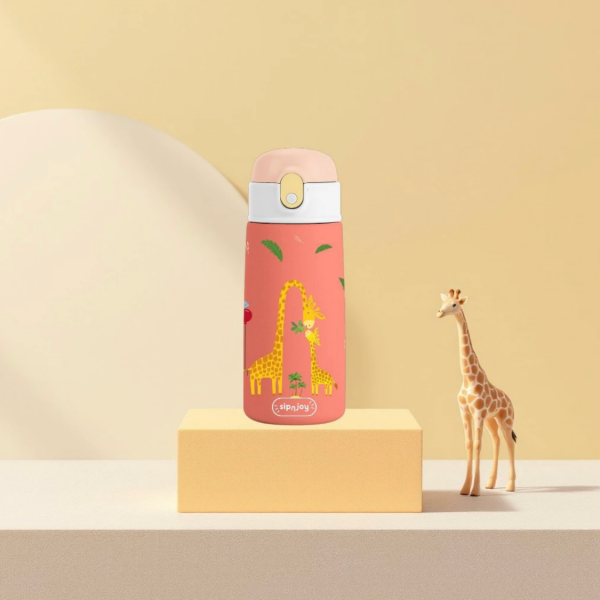 SipSquad Çocuk Su Termosu - Giggle Giraffe, 480 ml