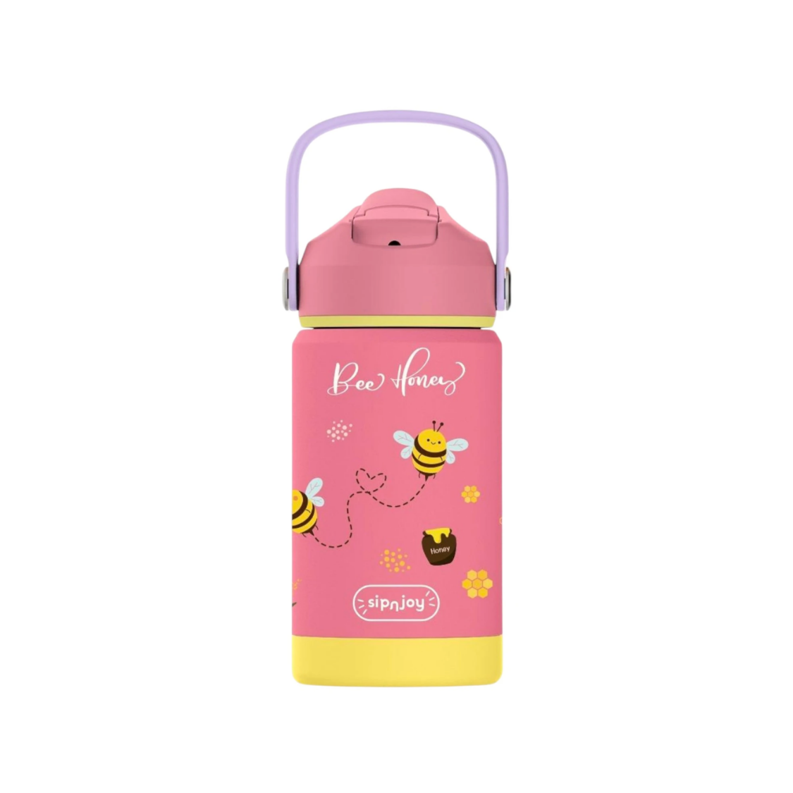 FlipSip Çocuk Su Termosu - Bee Honey, 360 ml