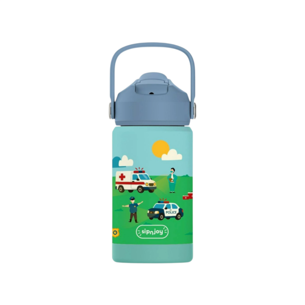 FlipSip Çocuk Su Termosu - Rescue Crew, 360 ml