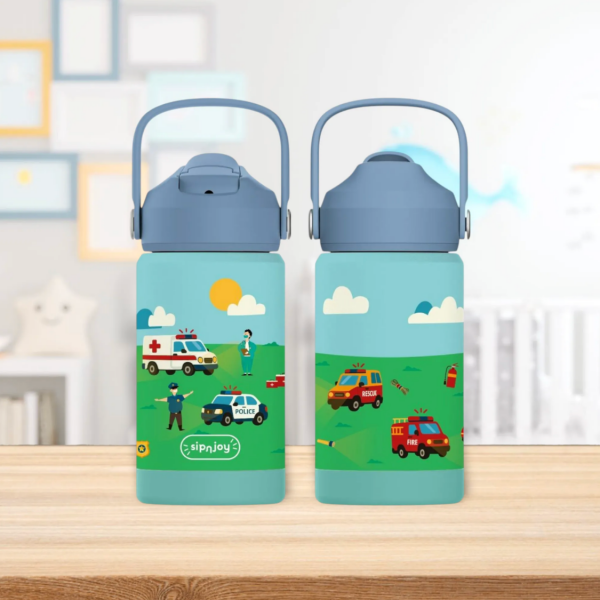 FlipSip Çocuk Su Termosu - Rescue Crew, 360 ml