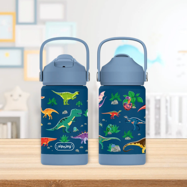FlipSip Çocuk Su Termosu - Dino, 360 ml
