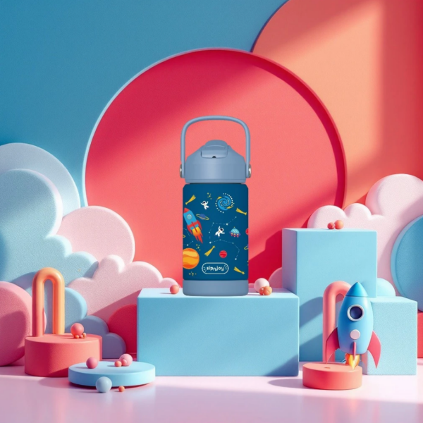 FlipSip Çocuk Su Termosu - Star Explorer, 360 ml