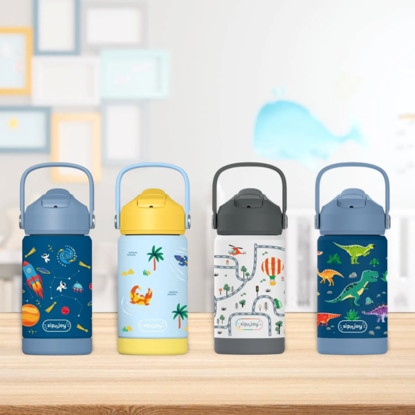 FlipSip Çocuk Su Termosu - Star Explorer, 360 ml