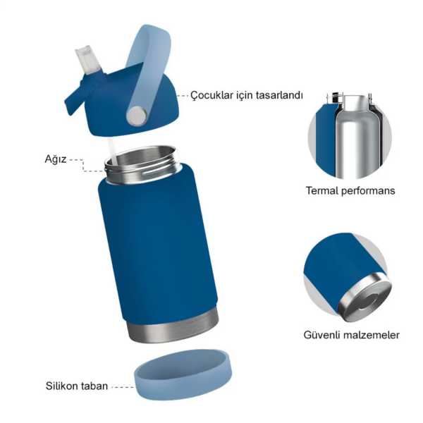 FlipSip Çocuk Su Termosu - Star Explorer, 360 ml