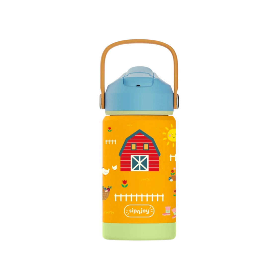 FlipSip Çocuk Su Termosu - Farmyard, 360 ml