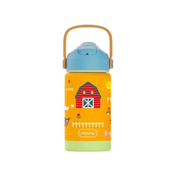 FlipSip Çocuk Su Termosu - Farmyard, 360 ml