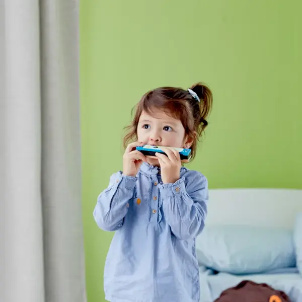 Ahşap Mızıka - Turuncu