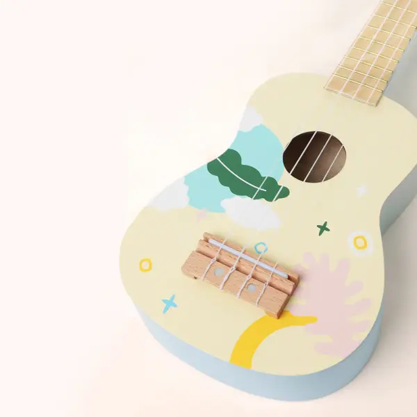 Ahşap Iris Ukulele - Mavi