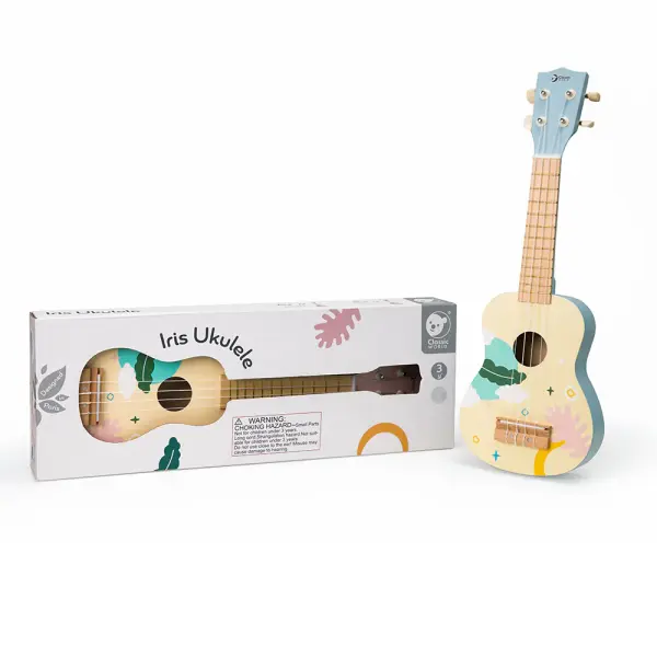 Ahşap Iris Ukulele - Mavi