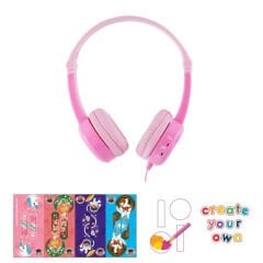 Onanoff Buddyphones Travel - Kulak Üstü Kulaklık Pembe