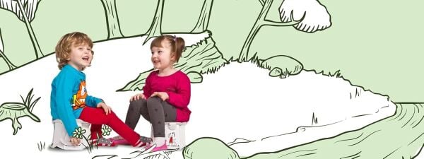 Kullan-At Çocuk Lazımlığı 3’lü – Eğlenceli Desen