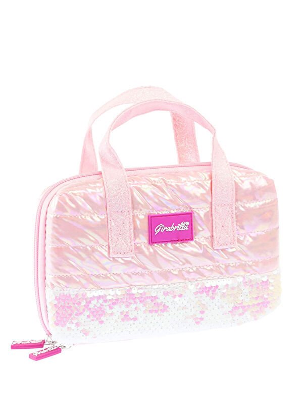 Puffer Açık Pembe Makyaj Çantası