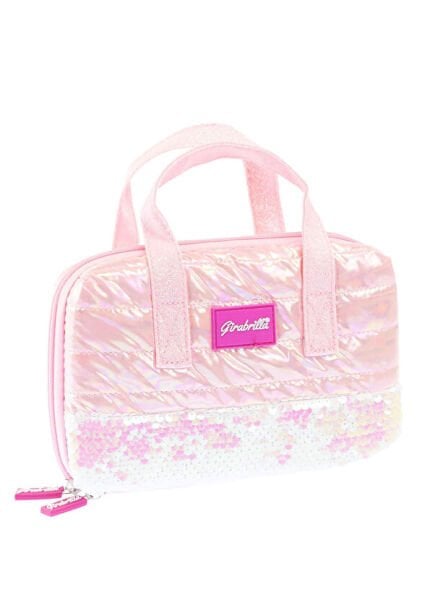 Puffer Açık Pembe Makyaj Çantası