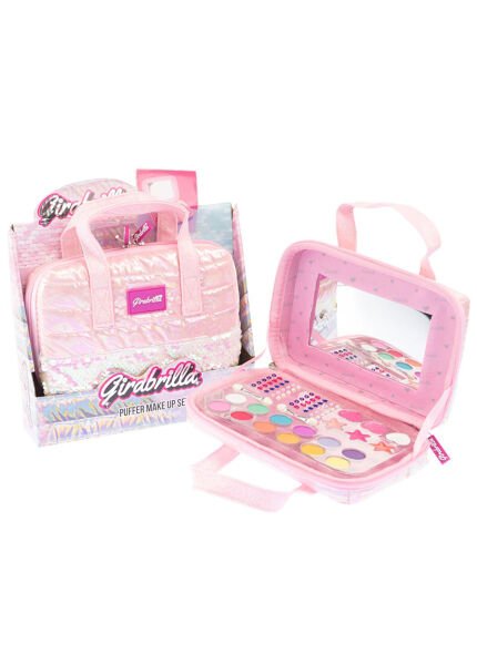 Puffer Açık Pembe Makyaj Çantası