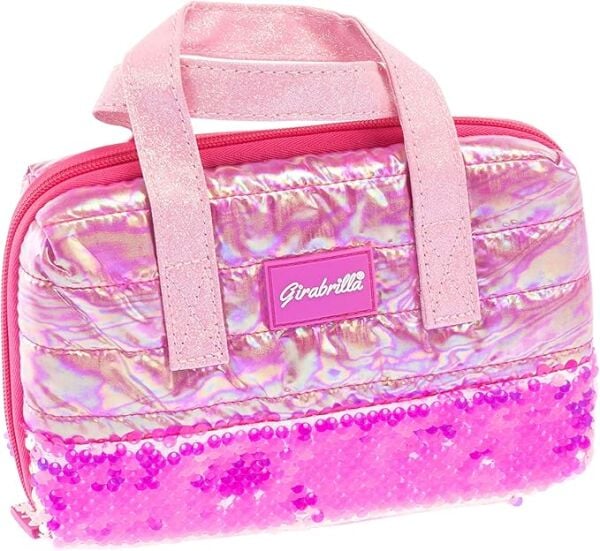 Puffer Pembe Makyaj Çantası