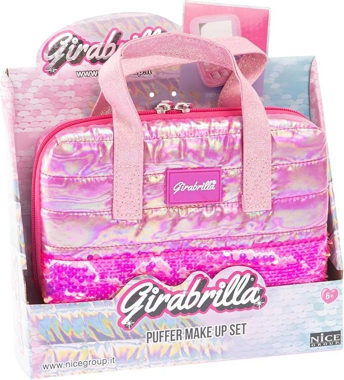 Puffer Pembe Makyaj Çantası