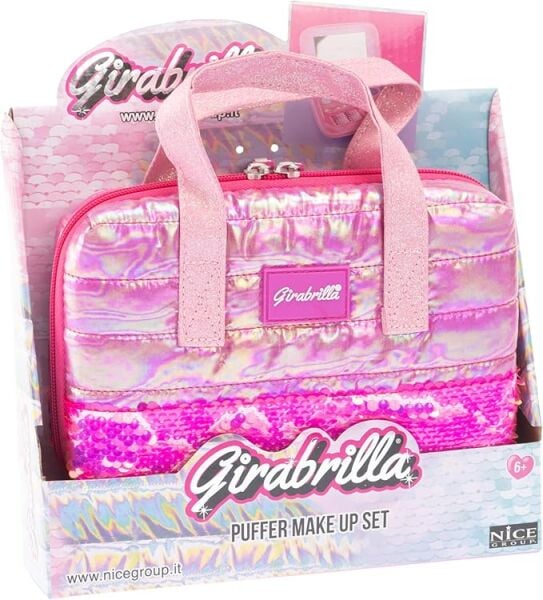 Puffer Pembe Makyaj Çantası