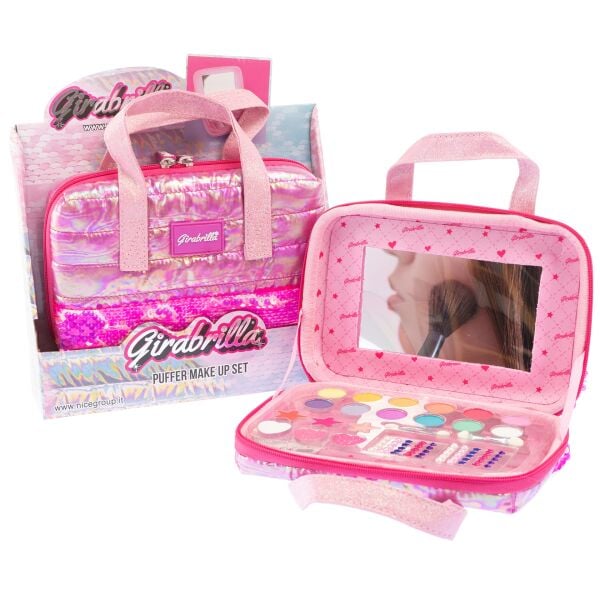 Puffer Pembe Makyaj Çantası