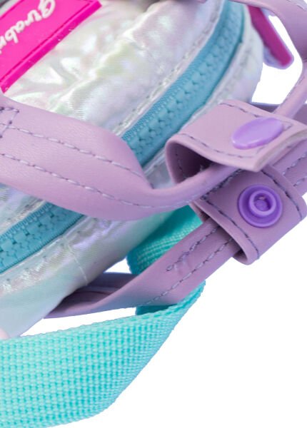 Payetli Puffer Çocuk Omuz Çantası - Turkuaz