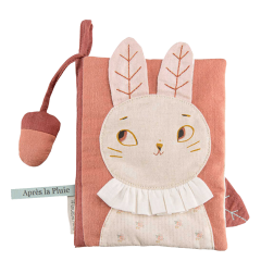 Moulin Roty Yumuşak Bez Kitap - Tavşan