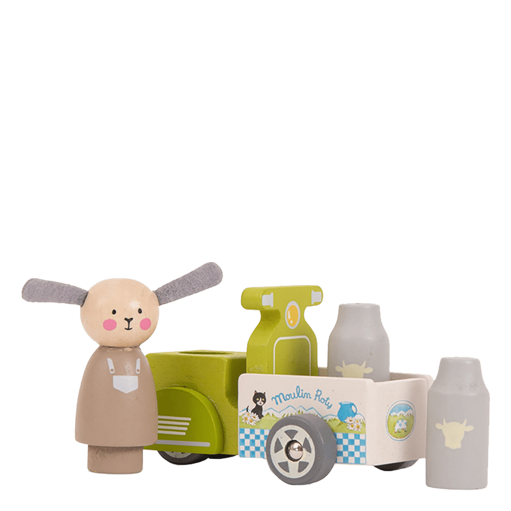 Moulin Roty Ahşap Oyuncak - Süt Dağıtıcısı