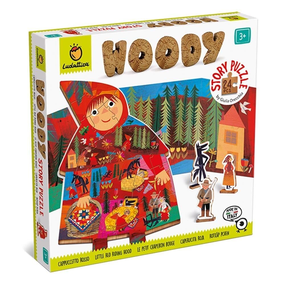 Ludattica Ahşap Puzzle - Kırmızı Başlıklı Kız
