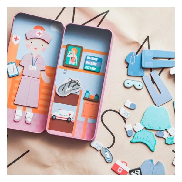 Manyetik Puzzle Kutusu - Sağlık Çalışanı