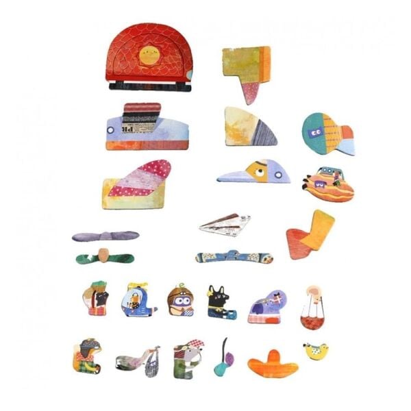 Manyetik Puzzle Kutusu - Hava Taşıtları