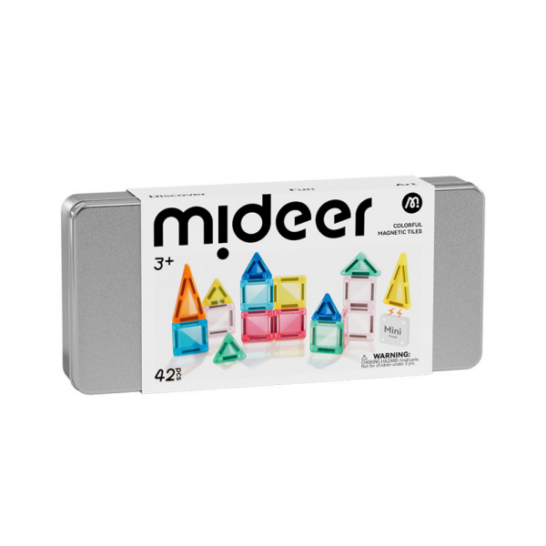 Mideer Magnetic Tiles - Mini Collection, 42 Parça