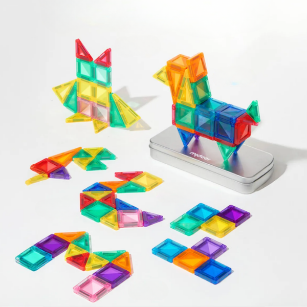 Mideer Magnetic Tiles - Mini Collection, 66 Parça