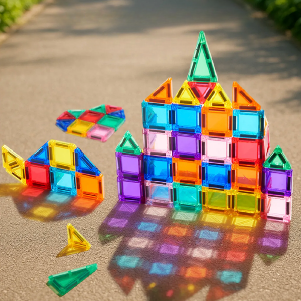 Mideer Magnetic Tiles - Mini Collection, 66 Parça