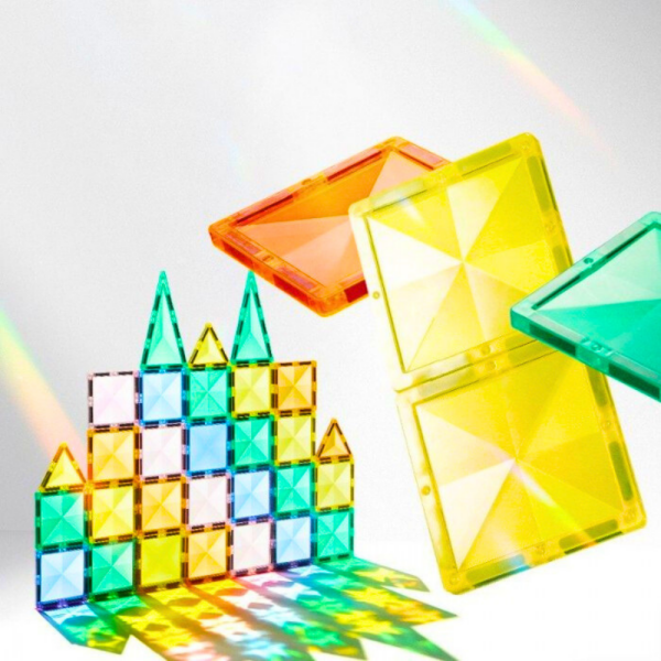 Mideer Magnetic Tiles - Bizim Aile, 32 Parça