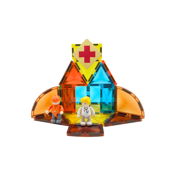 Mideer Magnetic Tiles - Şehir Kahramanları, 33 Parça