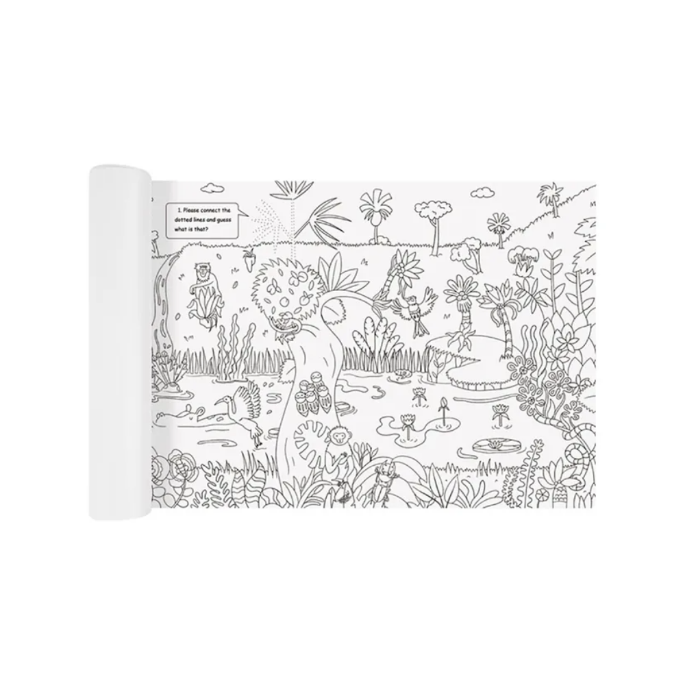 Dev Boyama Rulosu - Orman, 10 Metre