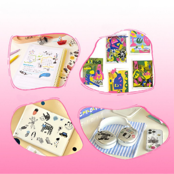 Lüks Eğlenceli Dövme Çıkartmaları – Pembe, 14 Parça