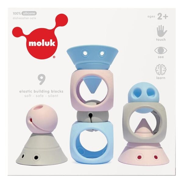 Building Genius Pastel Ice Blue-Baby Pink-Beige