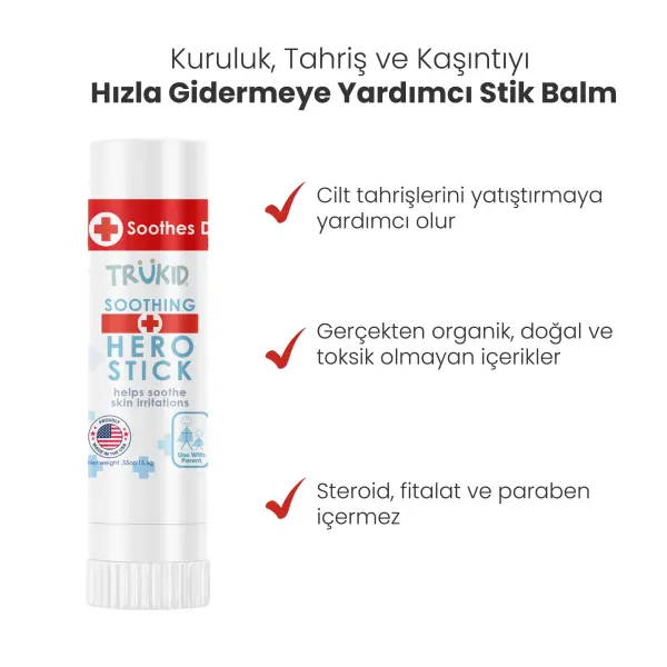 Hero Stick Kuruluk, Tahriş ve Kaşıntıya Yardımcı - 15.6 Gr