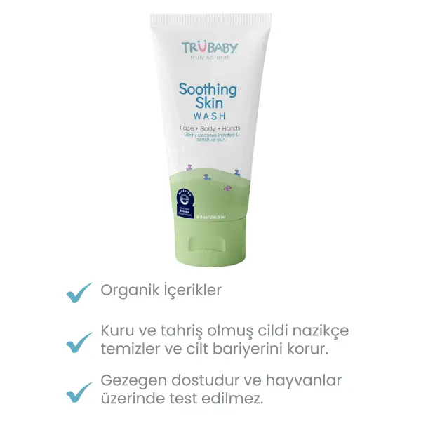 Egzama Eğilimli Ciltler İçin Yatıştırıcı Yüz ve Vücut Yıkama Jeli 236.5 ml