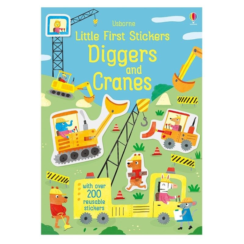 Little First Stickers Diggers And Cranes