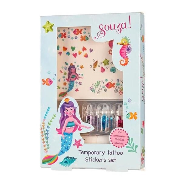 Deniz Kızı Glitter Dövme