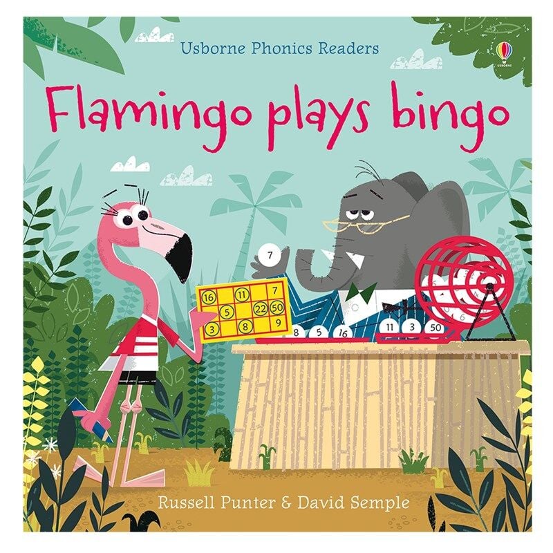 Flamingo Plays Bingo - Usborne Phonics Readers