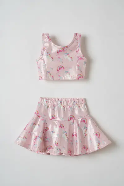 Rainbows and Unicorns Pembe Etek Takım