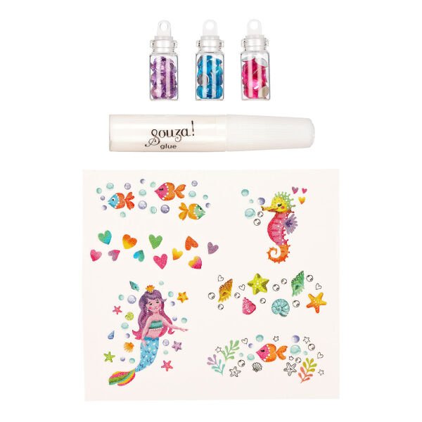 Deniz Kızı Glitter Dövme