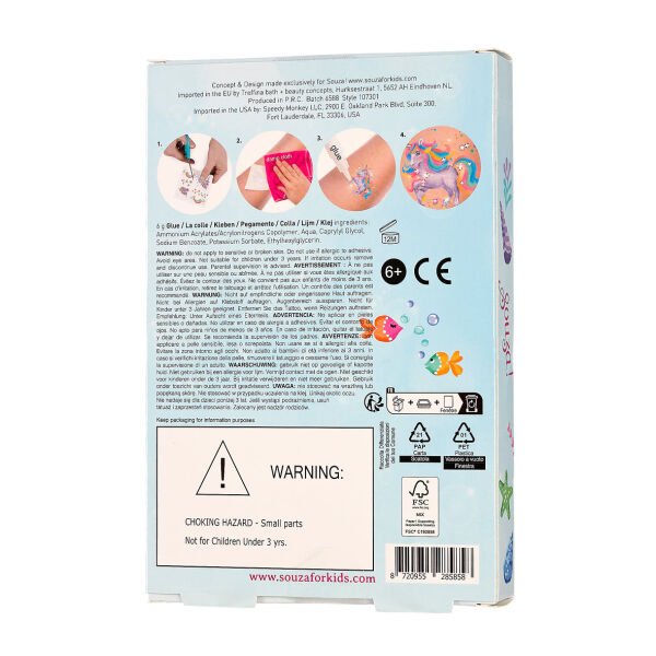 Deniz Kızı Glitter Dövme