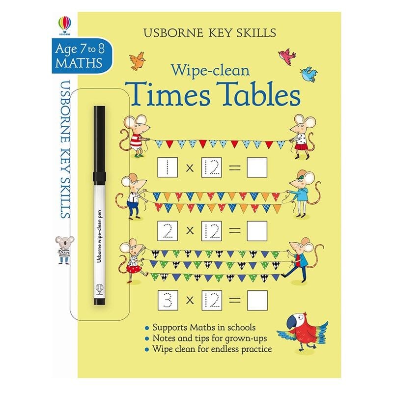 Wipe-Clean Times Tables 7-8