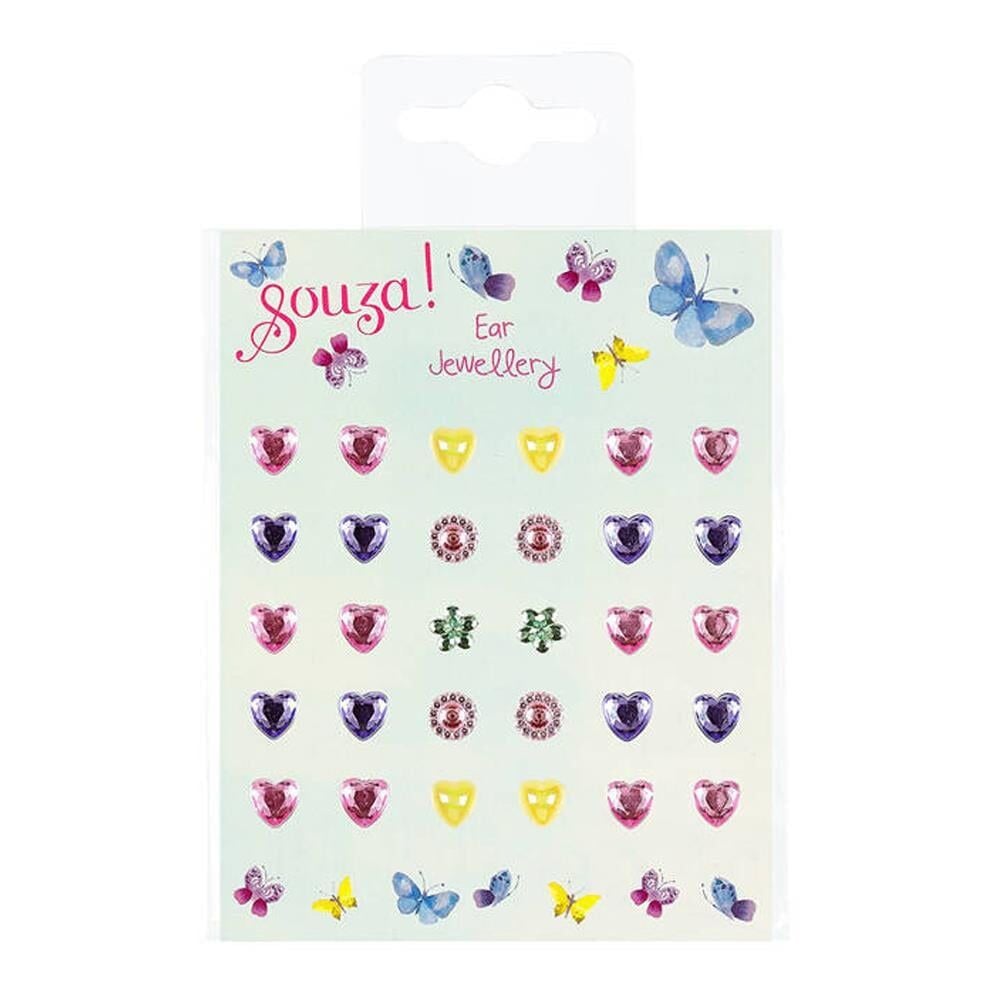 Kalp Ve Kelebek Sticker Küpe