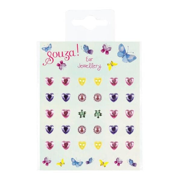 Kalp Ve Kelebek Sticker Küpe