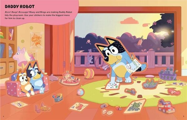 Bluey - Lets Stick Sticker Scenes Book